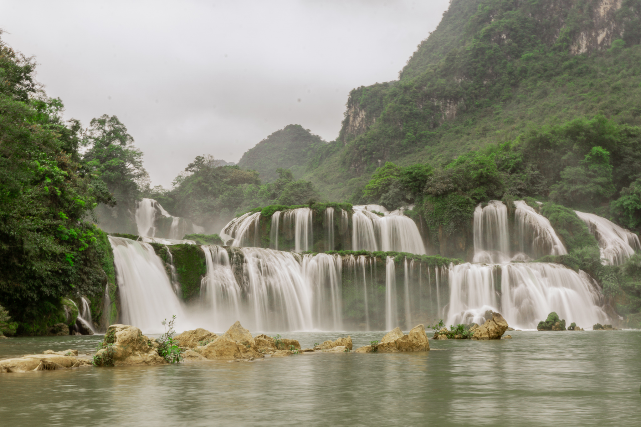 Ban Gioc waterval, Vietnam